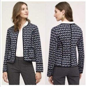 Anthropologie Hei Hei Vala quilted geometric print jacket